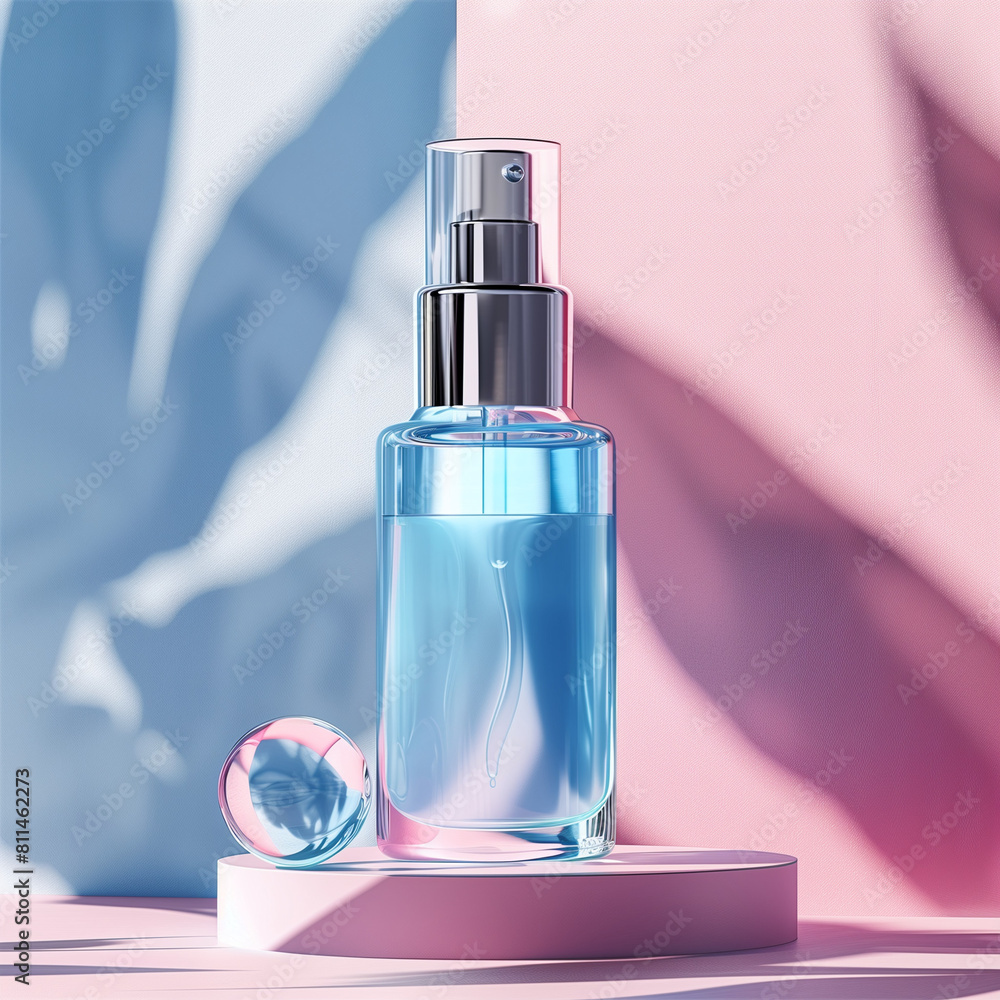 Translucent Glass Skincare Serum Mockup: Intense Rejuvenation in Every Drop Translucent Glass Skincare Serum Mockup: Intense Rejuvenation in Every Drop