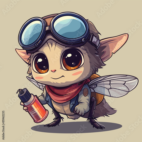 a Fly Ready for some fun in the sun with my trusty goggles and bottle in hand