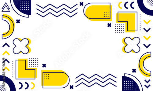 flat design of abstract geometric background