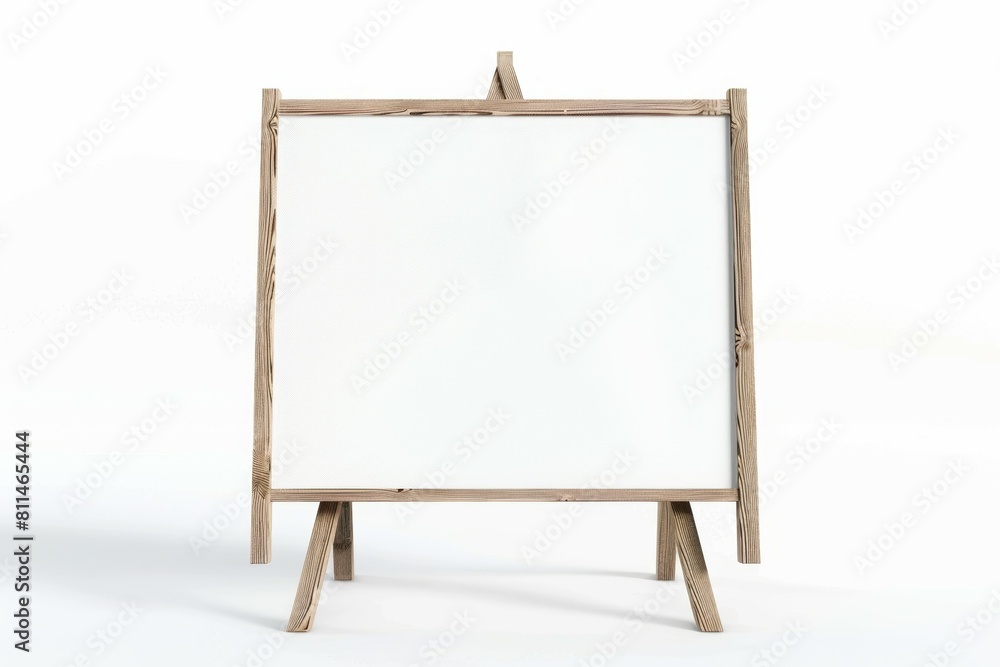 A wooden board with a white background, mockup A wooden board with a white background, mockup