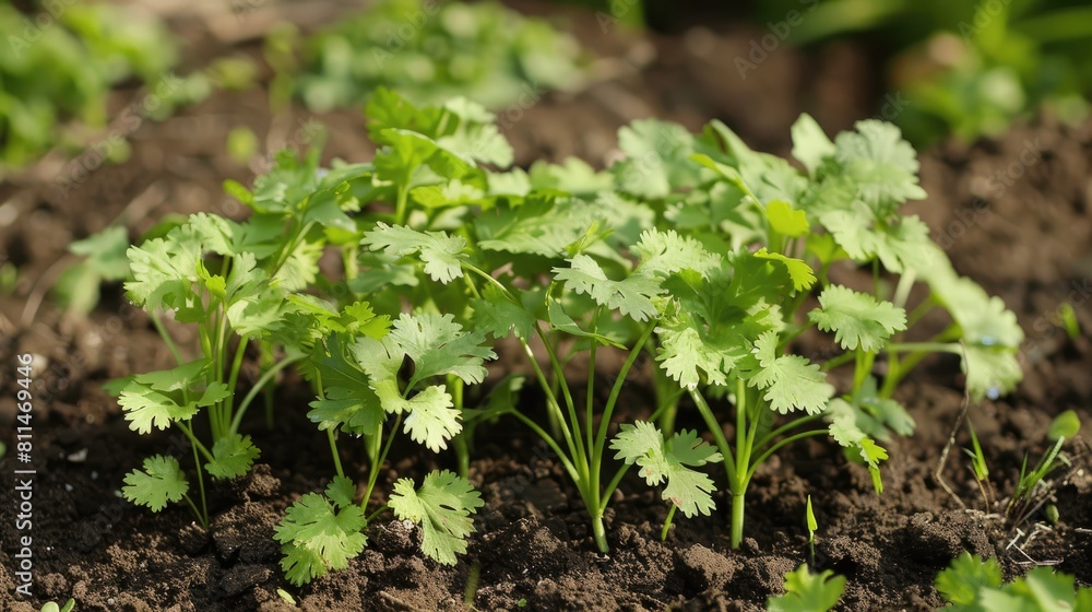 Growing Cilantro in the Vegetable Garden