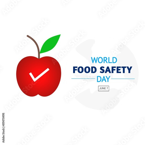 World food safety day banner poster flyer design illustration 