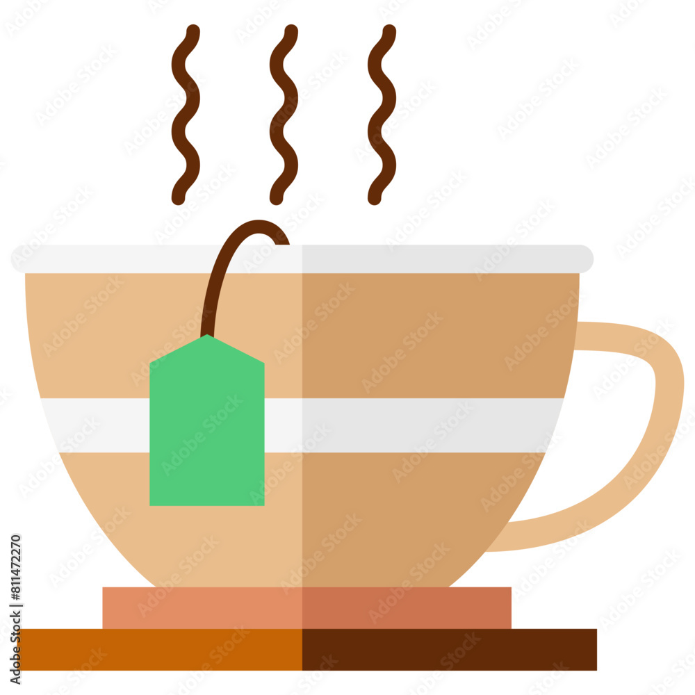 tea multi color icon, related to thanksgiving theme. tea multi color icon, related to thanksgiving theme.