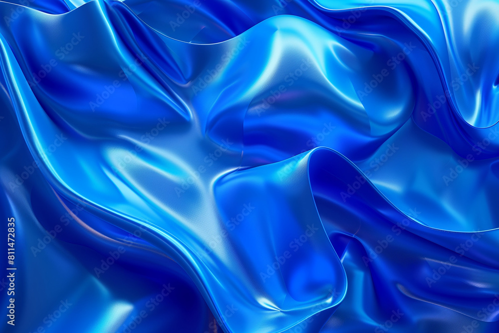 Obraz premium fabric blue shinny gradient textures