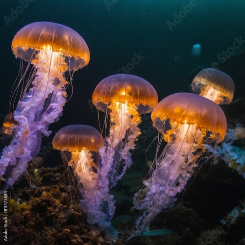 jellyfish in the sea