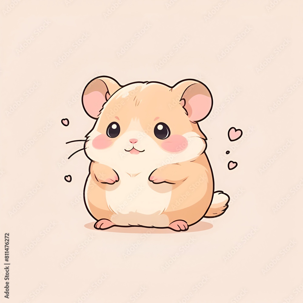 cute kawaii hamster