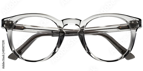 transparent and black shade eye sight glasses PNG