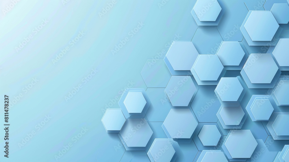 Abstract light blue background with a hexagon pattern for technology, science and medical concept design. Vector illustration in the style of white color vector. Abstract light blue background with a hexagon pattern for technology, science and medical concept design. Vector illustration in the style of white color vector.