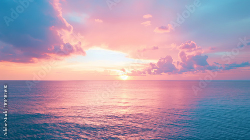 Sunset Tranquil Ocean © PixelGuru