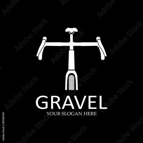 vector abstract gravel bike logo  © joko