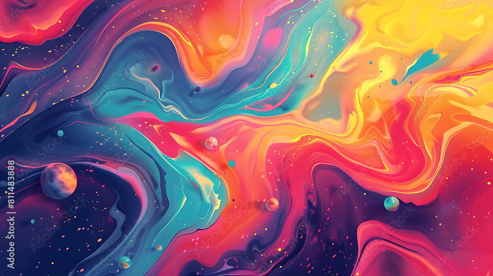 Abstract Exploration Background in Illustration. Generative Ai Abstract Exploration Background in Illustration. Generative Ai