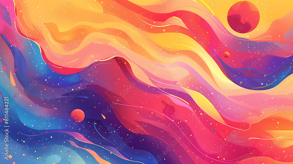 Abstract Exploration Background in Illustration. Generative Ai Abstract Exploration Background in Illustration. Generative Ai