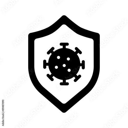 Vector solid black icon for Sterilization