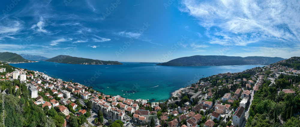Obraz premium Aerial View - Herceg Novi, Montenegro