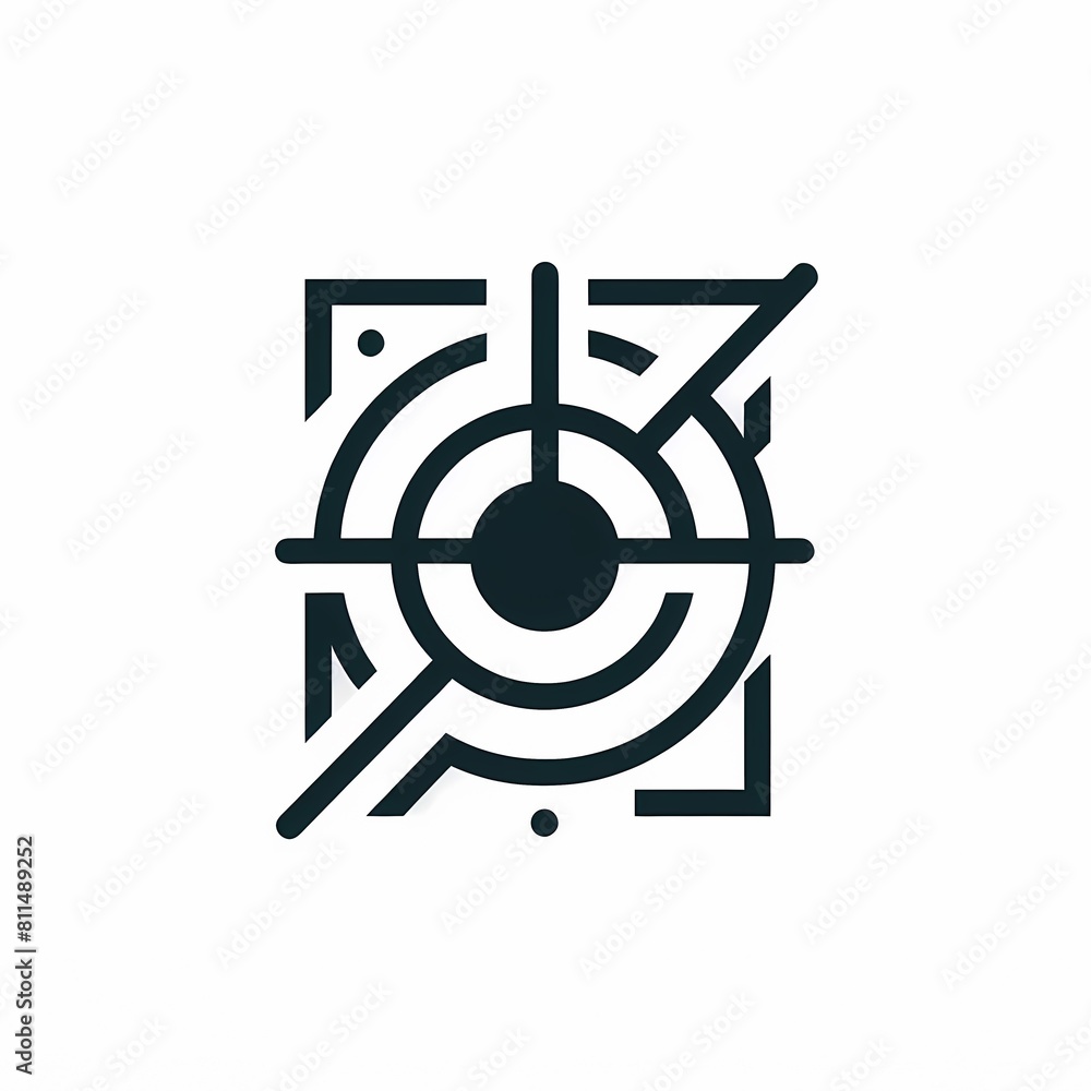 audience target logo illustration audience target logo illustration