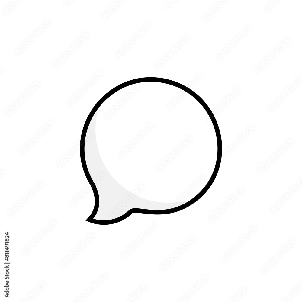 Comic Speech Bubble. Speech Balloons with Halftones for Chats and Text Messages. Isolated Vector Illustration Comic Speech Bubble. Speech Balloons with Halftones for Chats and Text Messages. Isolated Vector Illustration