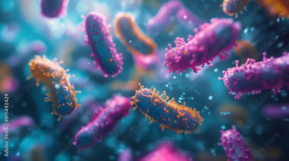 Fototapeta premium Explore the evolution of antibiotics and the challenges posed by antibiotic resistance.