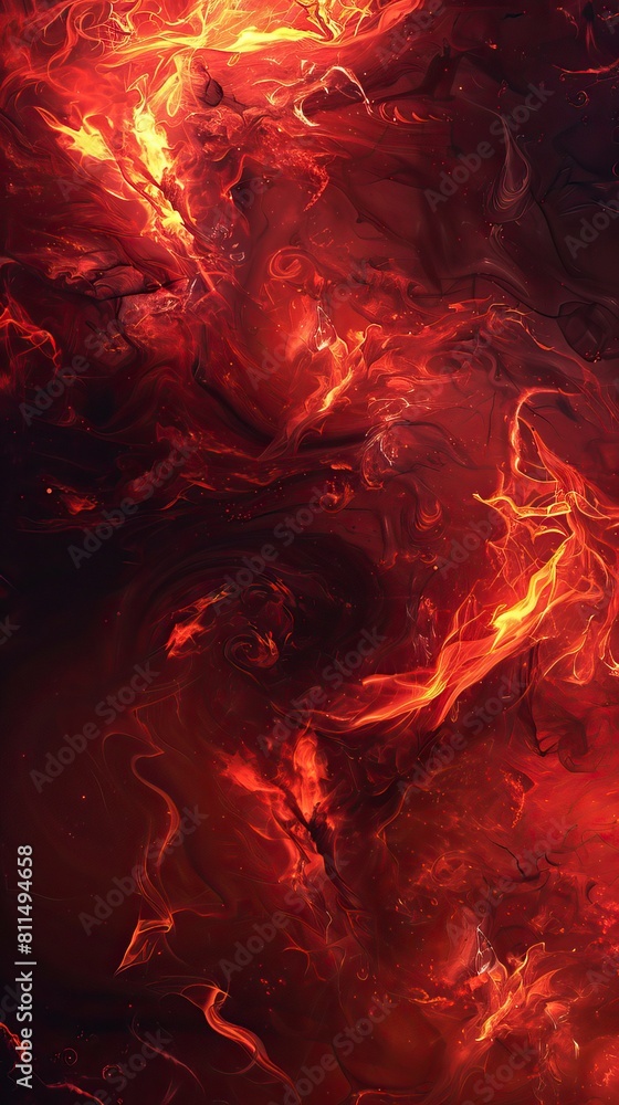 Abstract Dark Halloween Hell Fire Flyer Abstract Dark Halloween Hell Fire Flyer