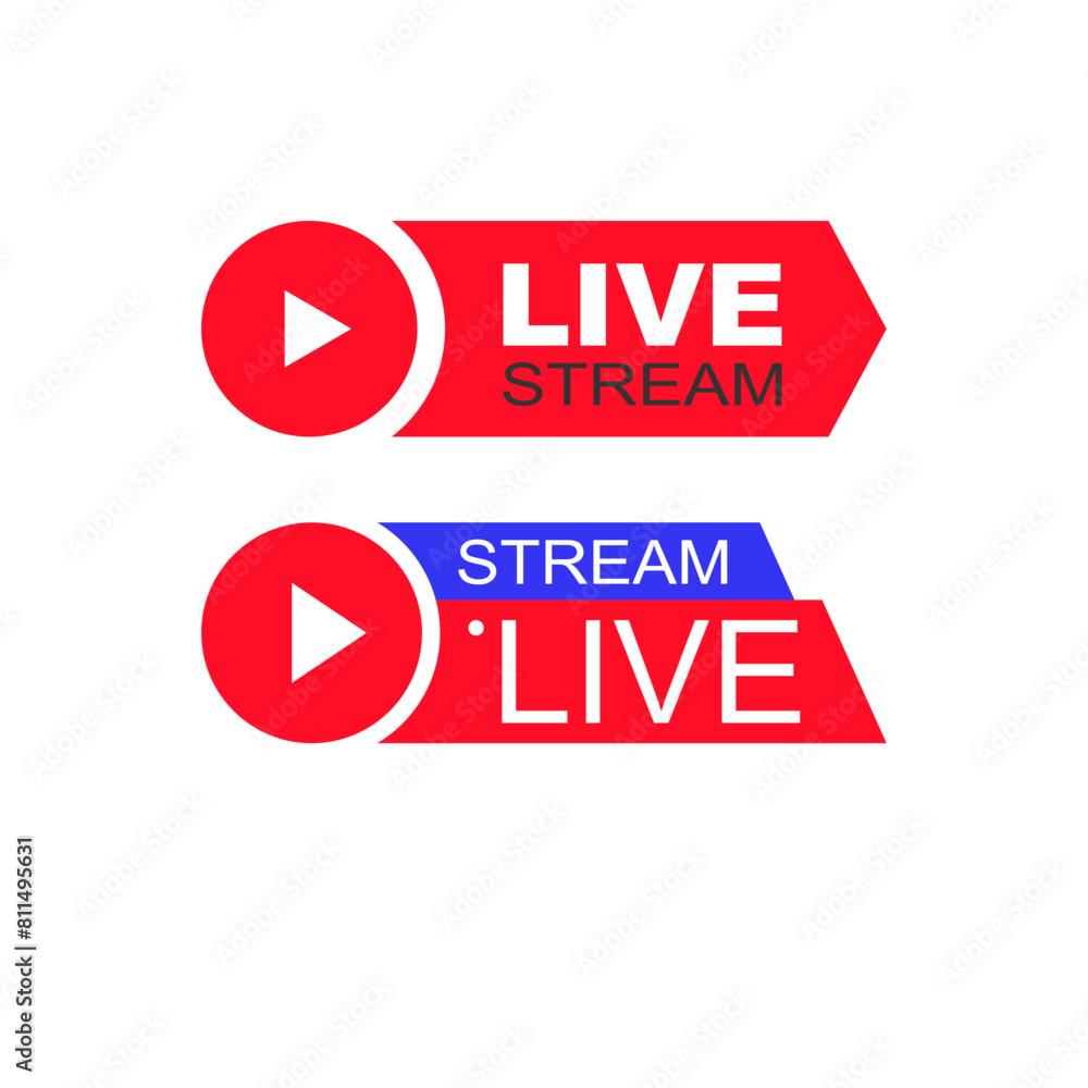 Live Streaming Icons A Collection of Broadcast Buttons and Symbols Live Streaming Icons A Collection of Broadcast Buttons and Symbols