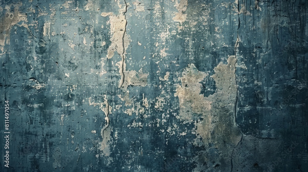 Behold the captivating allure of a grunge blue background, where distressed surfaces and rugged textures come together to form a visually striking backdrop,