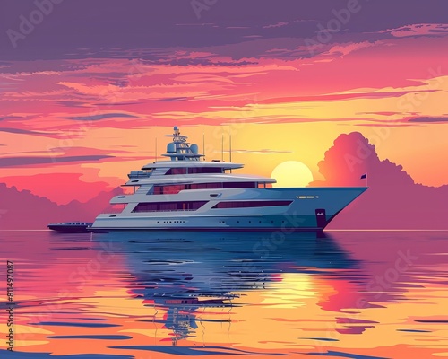 A luxury yacht is available for charter. It is perfect for a relaxing vacation with family and friends. It has all the amenities you need.