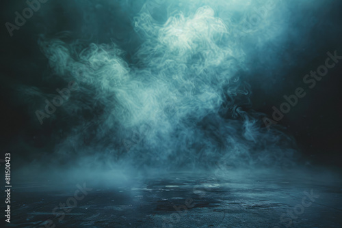 Mysterious Slightly Glowing Fog In The Dark Wallpaper Created Using Artificial Intelligence