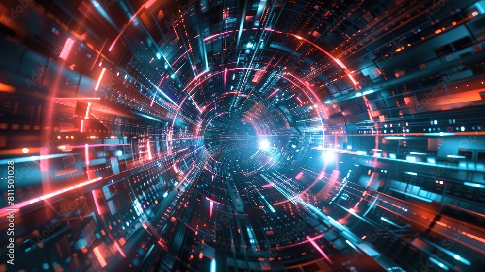 Futuristic Background in Abstract Style Futuristic Background in Abstract Style