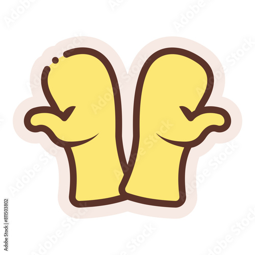 oven glove sticker