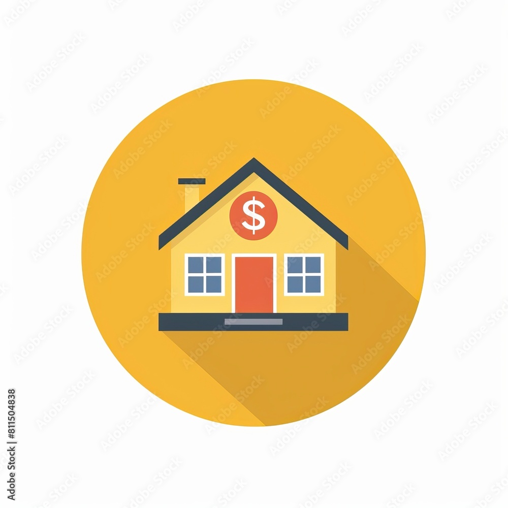 Affordability flat icon. illustration on white background Affordability flat icon. illustration on white background