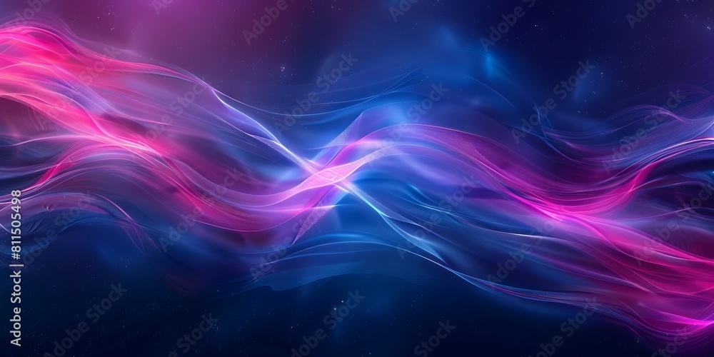 Fototapeta premium A colorful abstract background with blue and pink swirls.