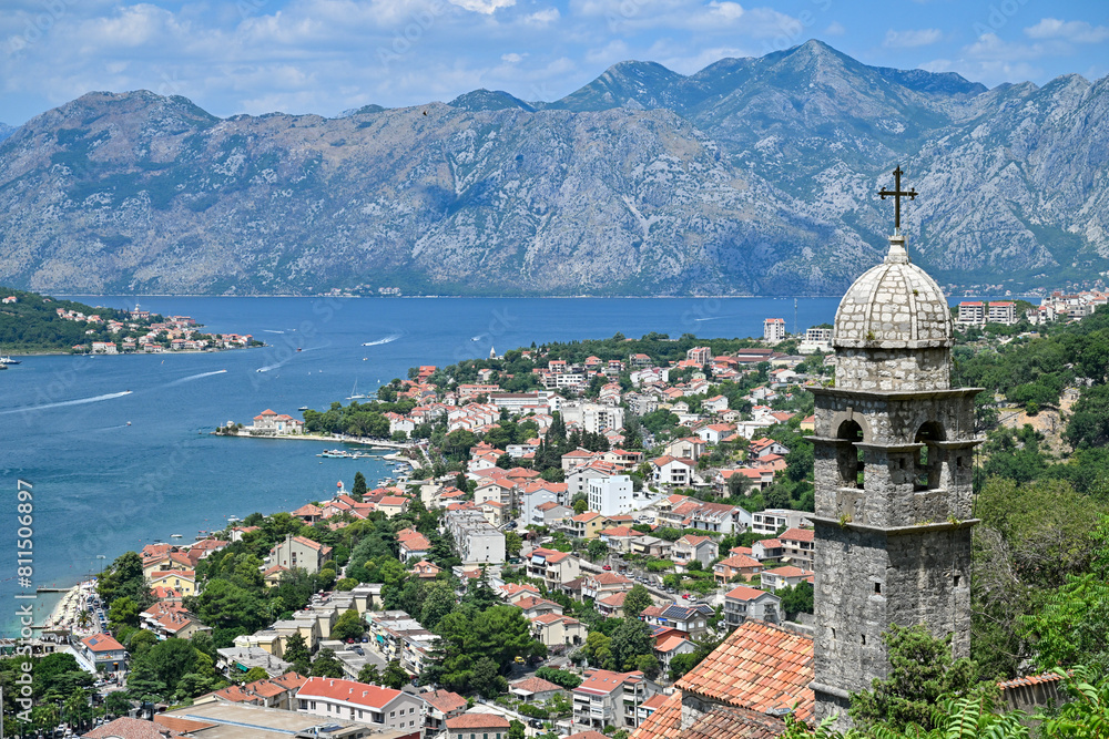 Fototapeta premium Aerial View - Kotor, Montenegro