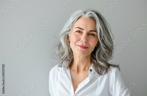 Beautiful gorgeous 50s mid age beautiful elderly senior model woman