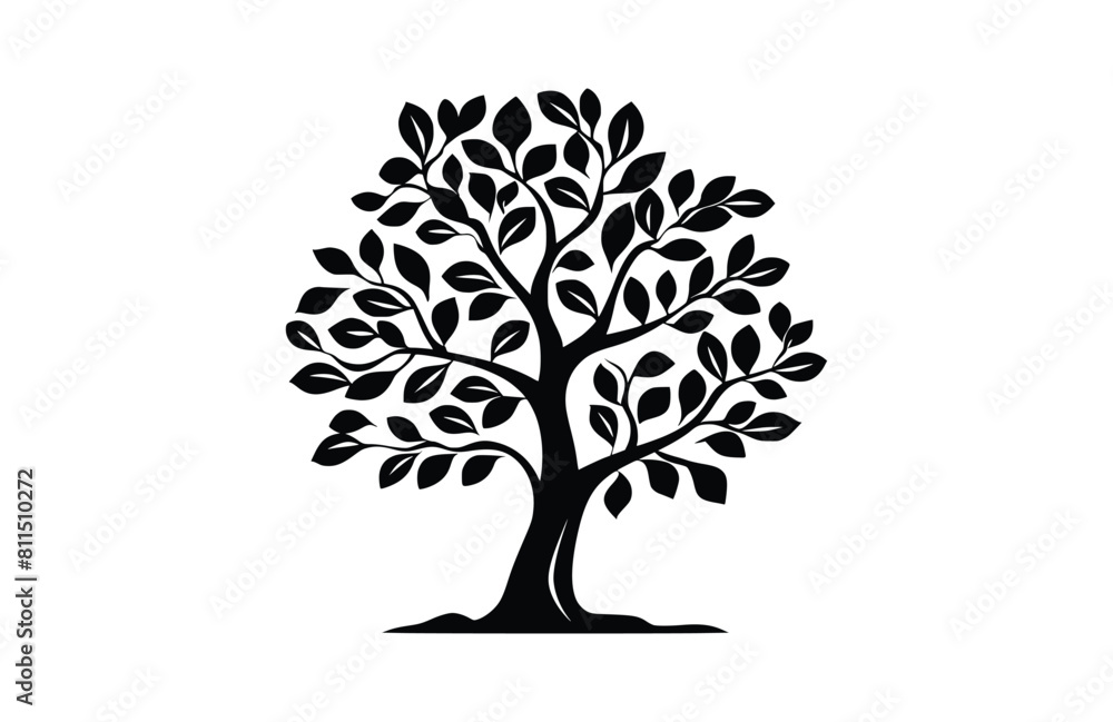 Flat tree icon symbol vector Illustration. Flat tree icon symbol vector Illustration.