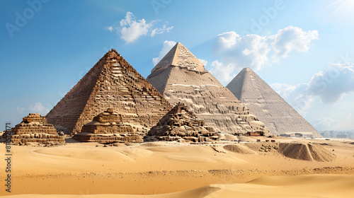 Giza Pyramids on Transparent Background for Deco, pyramids in giza