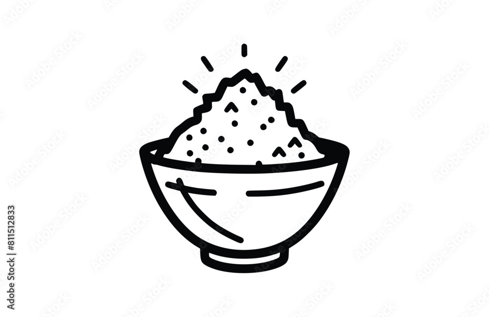 Flat salt icon symbol vector Illustration. Flat salt icon symbol vector Illustration.