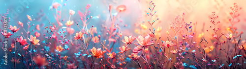 Magical Twilight Flower Field © NUTTAWAT