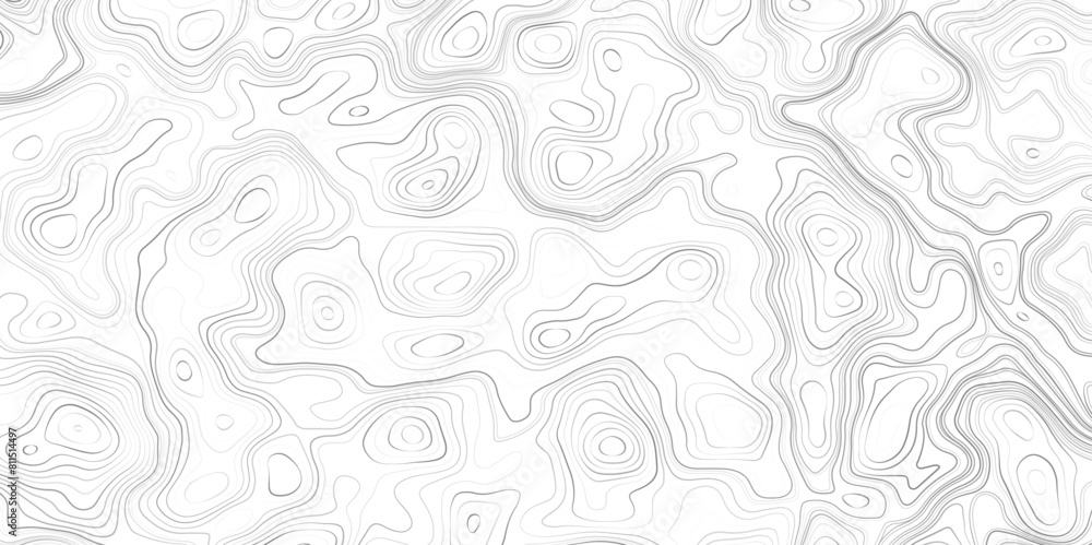 Fototapeta premium Topographic map patterns, topography line map. Light topographic topo contour map background.