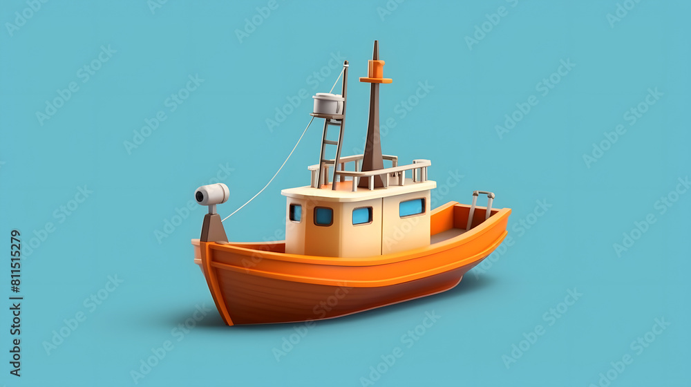 Fishing Boat Icon Fishing 3d Fishing Boat Icon Fishing 3d