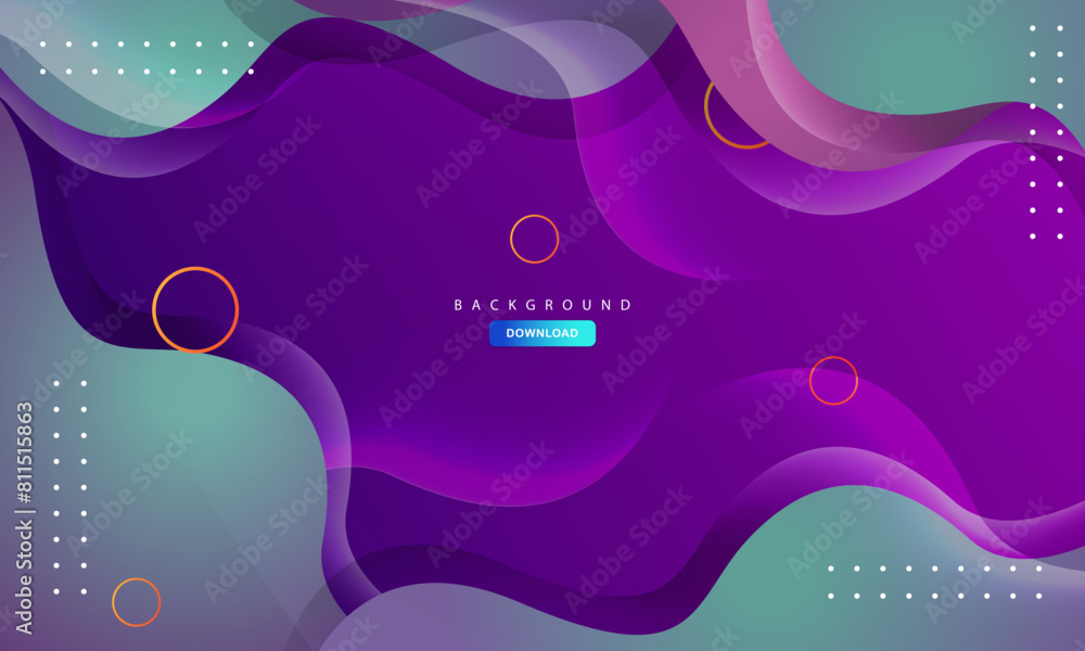 Papercut layers background with purple decorative design vector