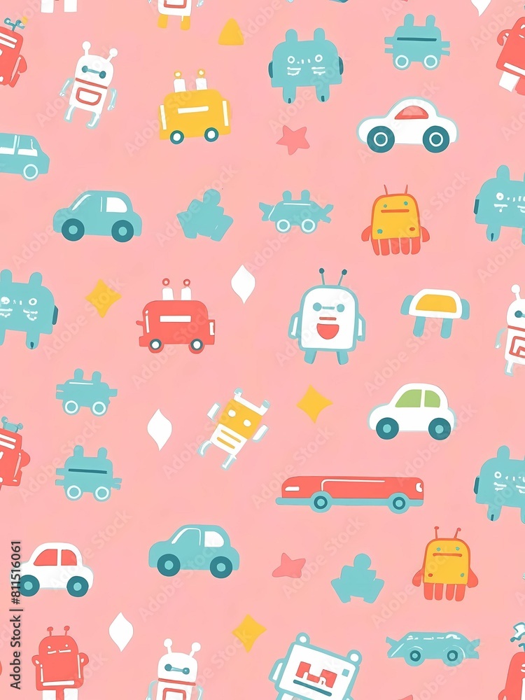 Fototapeta premium Toy wallpaper background