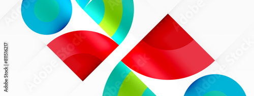 A vibrant logo featuring colorful red, green, and blue circles on a white background. The design incorporates symmetry, circles, and electric blue accents for a dynamic and eyecatching aesthetic