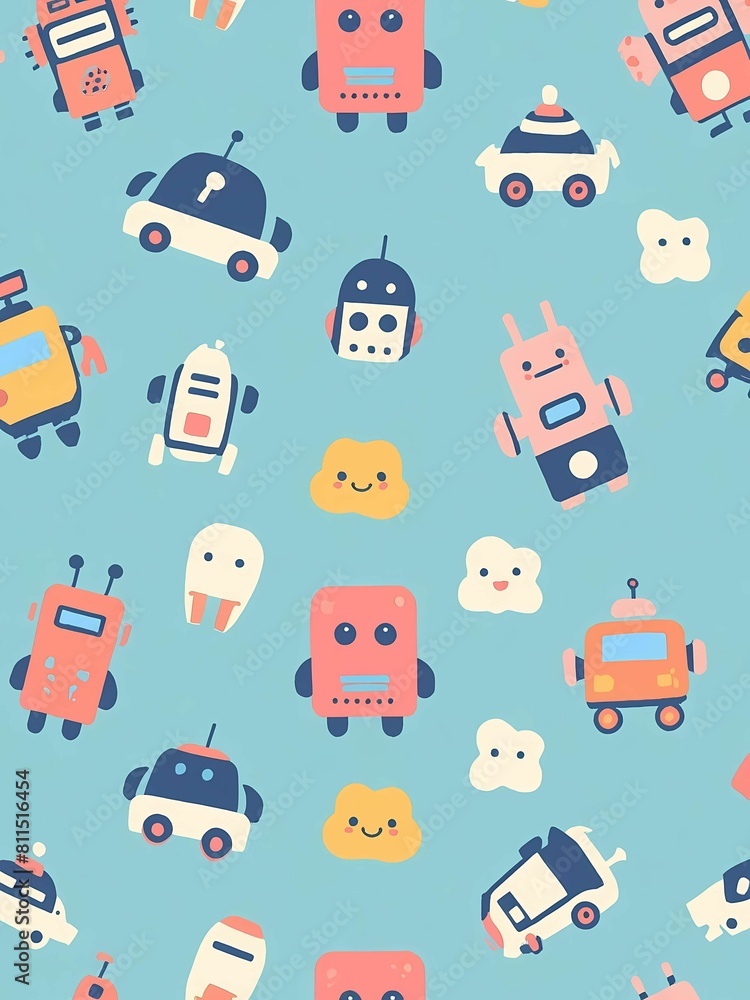 Naklejka premium Toy wallpaper background