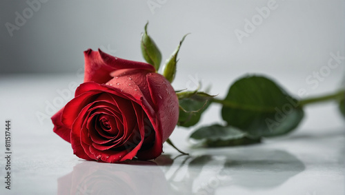 Image of a beautiful red rose 7