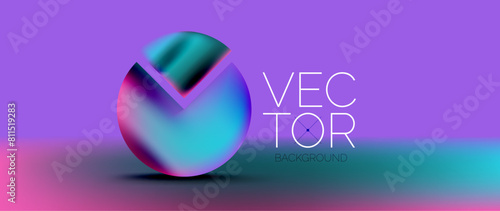 Podium background adorned with fluid gradient color geometric shapes. Eye-catching and modern design. The liquid gradients infuse element of fluidity and energy