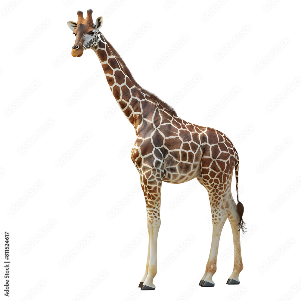 Obraz premium giraffe Isolated on transparent background