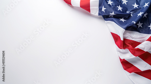 American flag for Memorial Day, 4th of July, Labour Day America flag on white background -03