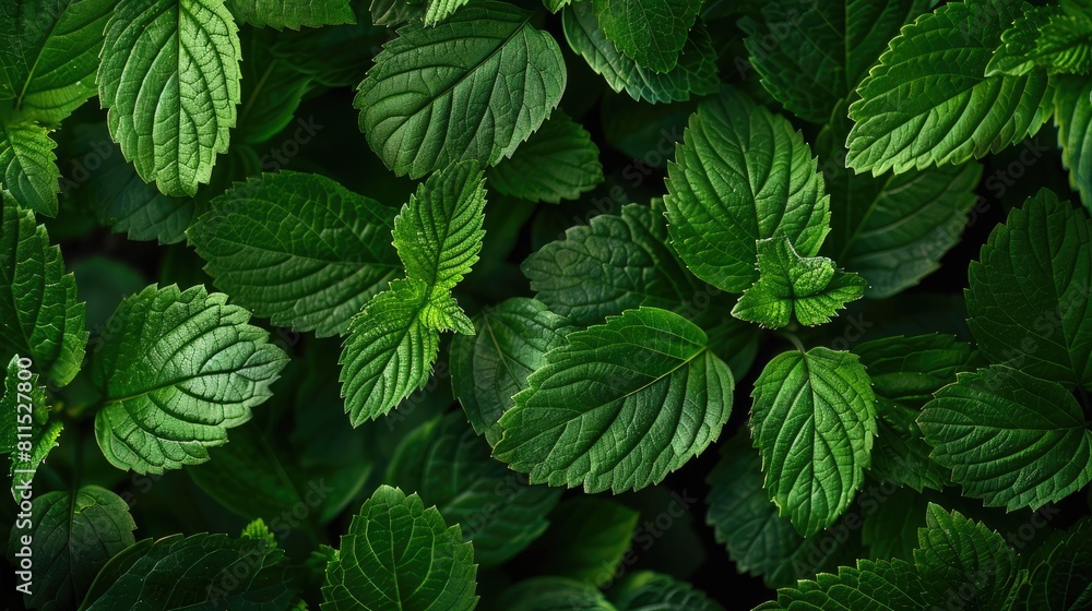 Patterns of vibrant green leaves Patterns of vibrant green leaves