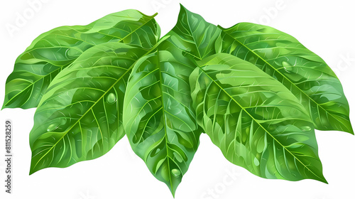 binahong leaf vector illustration on a isolated background photo