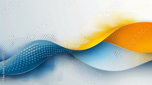 Blue and orange abstract background. photo