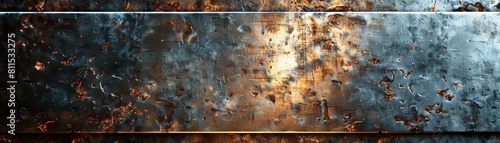 Rusted metal texture with a blueish tint. photo